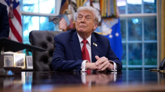 Donald Trump menyampaikan pernyataan kebijakan luar negeri